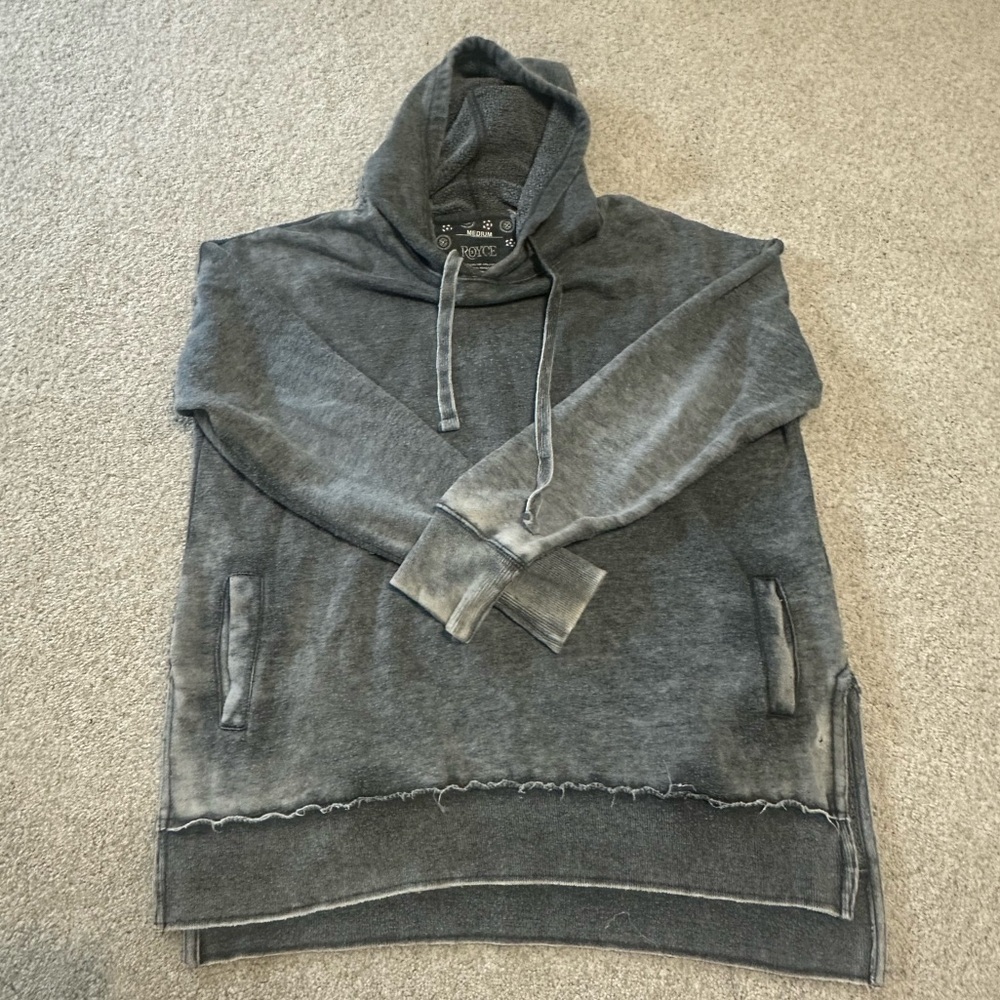 Women’s Distressed Gray Hoodie